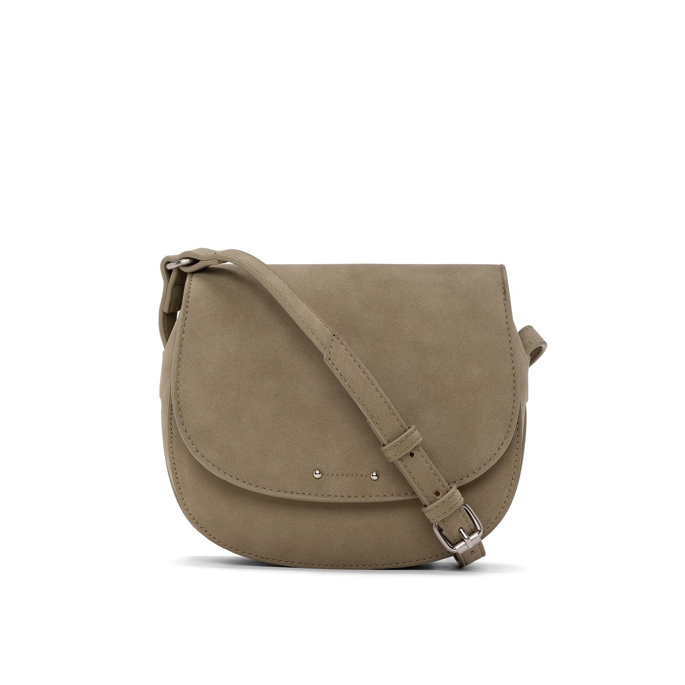 Sale Suede Round Saddle Clay